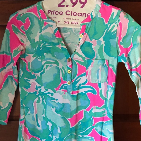 Lilly Pulitzer Sz XS knit printed dress - Picture 2 of 4